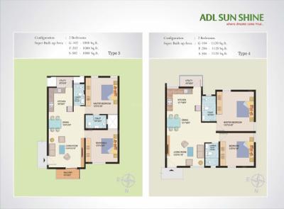 Image of 1116 Sq.ft 2 BHK Apartment / Flat for sale in Live ADL Sunshine by Live Spacess, HSR Layout, Bengaluru for Rs. 11500000