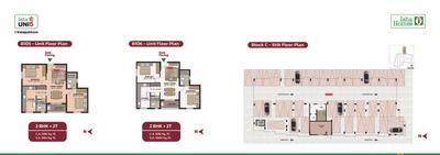 Image of 930 Sq.ft 2 BHK Apartment / Flat for sale in Isha Uni5, Nedumgundram, Chennai for Rs. 6720000