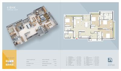 Image of 2100 Sq.ft 4 BHK Apartment / Flat for sale in Safal Riviera Aspire, Shela, Ahmedabad for Rs. 23000000