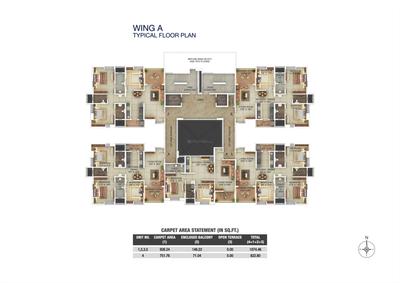 Image of 2050 Sq.ft 3.5 BHK Apartment / Flat for sale in Pinnac River Dale Residency, Karve Nagar, Pune for Rs. 27000000