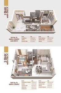 Image of 508 Sq.ft 1 BHK Apartment / Flat for sale in Elite Shubh, Chembur, Mumbai for Rs. 9000000
