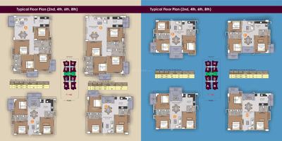 Image of 1485 Sq.ft 4 BHK Apartment / Flat for sale in P R Height, Dhirenpara, Guwahati for Rs. 9063000