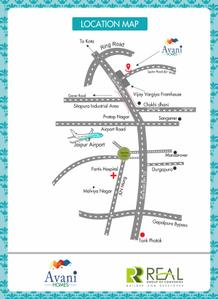 Image of 640 Sq.ft 2 BHK Apartment / Flat for sale in Real Avani Homes, Sukhdeopura Nohara, Jaipur for Rs. 3500000