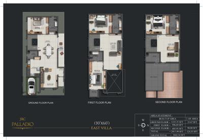 Image of 2126 Sq.ft 3 BHK Villa for sale in JRC Palladio Phase 1 by JRC Projects Pvt Ltd, Sarjapur, Bengaluru for Rs. 40600000