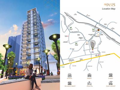 Image of 1010 Sq.ft 2 BHK Apartment / Flat for sale in Shreeji Oasis, Ambernath East, Ambernath for Rs. 4400000