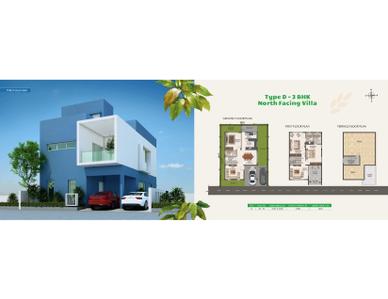 Image of 2328 Sq.ft 3 BHK Villa for sale in Casagrand Verdant Villas, Vedapatti, Coimbatore for Rs. 22500000