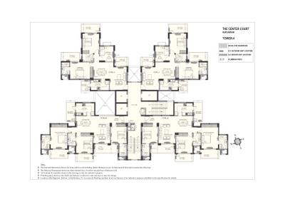 Image of 1565 Sq.ft 3 BHK Apartment / Flat for sale in Ashiana The Centre Court, Sector 88A, Gurgaon for Rs. 20500000