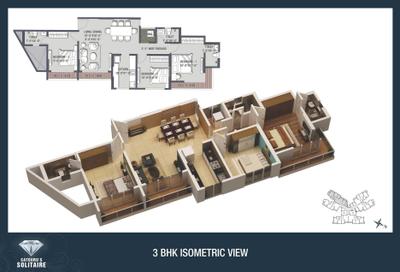 Image of 900 Sq.ft 2 BHK Apartment / Flat for sale in Satguru Solitaire, Kasarvadavali, Thane for Rs. 8800000