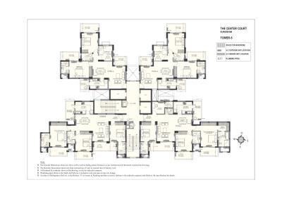 Image of 1565 Sq.ft 3 BHK Apartment / Flat for sale in Ashiana The Centre Court, Sector 88A, Gurgaon for Rs. 20500000