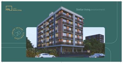 Image of 1077 Sq.ft 3 BHK Apartment / Flat for sale in H4, University Area, Ahmedabad for Rs. 14000000