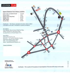 Image of 1000 Sq.ft Residential Plot / Land for sale in Maruti Infraa City, Amleshwar, Raipur for Rs. 1800000