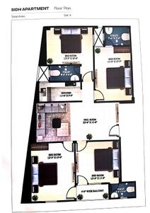 Image of 1600 Sq.ft 4 BHK Apartment / Flat for sale in Shreelabh Sidh Apartment, Sector 73, Noida for Rs. 7500000