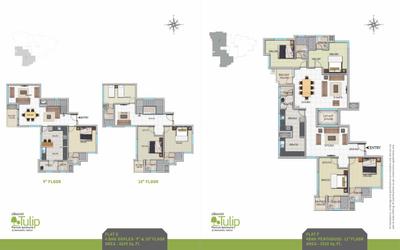 Image of 1200 Sq.ft 2 BHK Apartment / Flat for sale in Crescent Tulip, Koombara, Kozhikode for Rs. 8500000