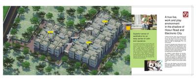Image of 1235 Sq.ft 3 BHK Apartment / Flat for sale in Purnima Elite, Electronic City, Bengaluru for Rs. 8500000