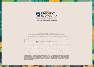 Image of 631 Sq.ft 1 BHK Apartment / Flat for sale in Provident Ecopolitan Phase 1A by Provident Housing Limited, Huvinayakanahalli, Bengaluru for Rs. 7800000