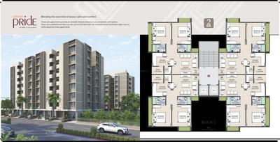 Image of 1116 Sq.ft 2 BHK Apartment / Flat for sale in Suryam Pride, Vastral, Ahmedabad for Rs. 3600000