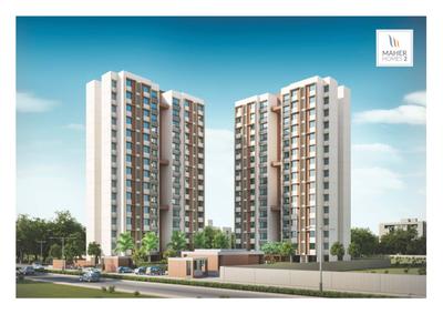 Image of 1425 Sq.ft 3 BHK Apartment / Flat for sale in Vishwanath Maher Homes 2, Shela, Ahmedabad for Rs. 8000000