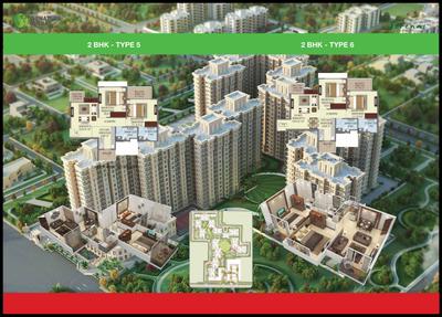 Image of 880 Sq.ft 2 BHK Apartment / Flat for sale in Signature Global The Serenas, Sector 36, Sohna for Rs. 6200000