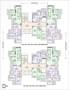 Image of 980 Sq.ft 2 BHK Apartment / Flat for sale in Platinum Aura, Kalamboli, Navi Mumbai for Rs. 9200000