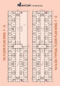 Image of 280 Sq.ft 1 BHK Apartment / Flat for sale in Vaidya Navin Towers, Bhagwatipara, Rajkot for Rs. 1120000