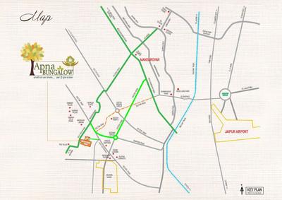 Image of 1300 Sq.ft 3 BHK Apartment / Flat for sale in Abhinandan Apna Bungalow, Dholai, Jaipur for Rs. 5800000