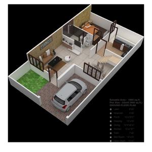Image of 905 Sq.ft 2 BHK Apartment / Flat for sale in Satyamitra Rajlaxmi Nature, RRCAT, Indore for Rs. 2950000