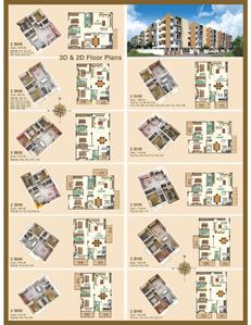 Image of 1163 Sq.ft 2 BHK Apartment / Flat for sale in Shrishti Enclave by Shrishti Developers, Agrahara, Bengaluru for Rs. 11100000