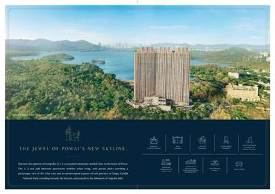 Image of 932 Sq.ft 2 BHK Apartment / Flat for sale in GHP Isle Of Calm Tower 1, Powai, Mumbai for Rs. 17900000