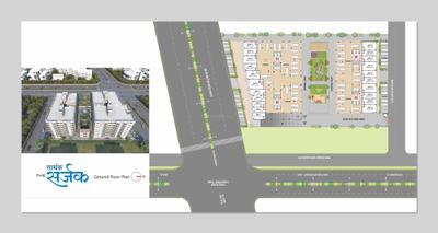 Image of 1072 Sq.ft 3 BHK Apartment / Flat for sale in Sarthak Sarjak II, Bhaijipura, Gandhinagar for Rs. 10500000