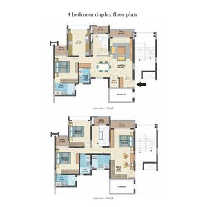 Image of 1190 Sq.ft 2 BHK Apartment / Flat for sale in Sunce Caesars Palace, Bangalore City Municipal Corporation Layout, Bengaluru for Rs. 13200000