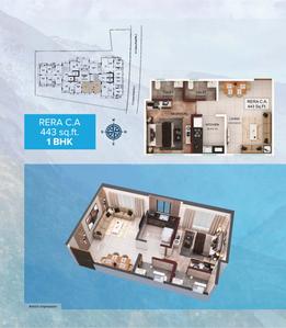 Image of 595 Sq.ft 1 BHK Apartment / Flat for sale in Modispaces Valley View, Borivali West, Mumbai for Rs. 13000000