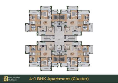 Image of 2490 Sq.ft 4.5 BHK Apartment / Flat for sale in Woodland Heights, Sector 86, Mohali for Rs. 20000000