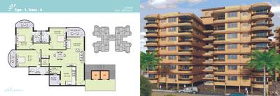 Image of 3065 Sq.ft 4 BHK Apartment / Flat for sale in Sun Embark, Sola, Ahmedabad for Rs. 23500000