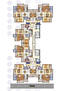 Image of 1750 Sq.ft 3.5 BHK Apartment / Flat for sale in Skytech Merion Residency I, Crossings Republik, Ghaziabad for Rs. 11000000
