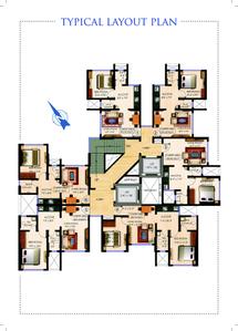 Image of 550 Sq.ft 1 BHK Apartment / Flat for sale in Crystal, Bhandup West, Mumbai for Rs. 9110000