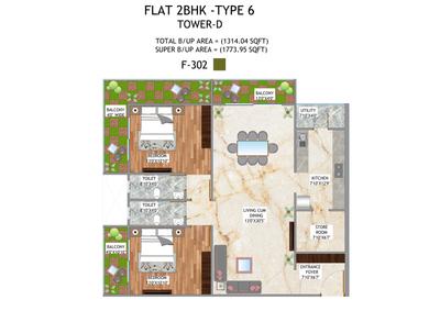 Image of 496 Sq.ft 1 BHK Apartment / Flat for sale in Samdariya New Gorakhpur, Gorakhpur, Jabalpur for Rs. 3500000