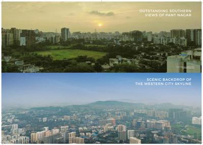 Image of 1320 Sq.ft 2 BHK Apartment / Flat for sale in Adani The Views II, Ghatkopar East, Mumbai for Rs. 23900000