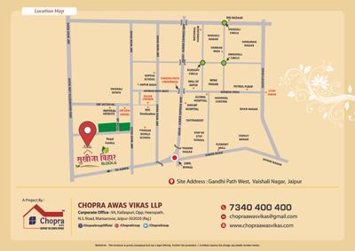 Image of 1800 Sq.ft 3 BHK Villa for sale in Chopra Sukhija Vihar A, Vaishali Nagar, Jaipur for Rs. 11000000