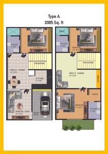 Image of 1850 Sq.ft 3 BHK Villa for sale in Rohit Tulsi Vatika Royal Villas, Noida Extension, Greater Noida for Rs. 9890000