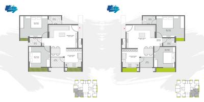 Image of 1215 Sq.ft 2 BHK Apartment / Flat for sale in Kavish Karnavati Riviera, New Maninagar, Ahmedabad for Rs. 4000000