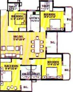 Image of 1800 Sq.ft 4 BHK Apartment / Flat for sale in Ardee The Residency, Sector 52, Gurgaon for Rs. 27500000