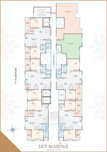 Image of 1350 Sq.ft 3 BHK Apartment / Flat for sale in Sai Sky Marina, Chikhali, Pune for Rs. 8100000