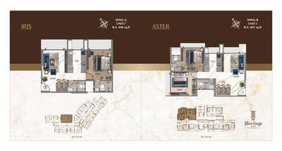 Image of 600 Sq.ft 2 BHK Apartment / Flat for sale in HS Heritage, Mulund East, Mumbai for Rs. 15200000