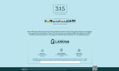 Image of 1100 Sq.ft 3 BHK Apartment / Flat for sale in Pushpak Larkins 315 Fio A, Thane West, Thane for Rs. 23000000