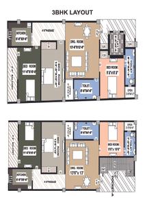Image of 800 Sq.ft 2 BHK Apartment / Flat for sale in H And S Shivalik Tower 2, Sector 73, Noida for Rs. 3400000