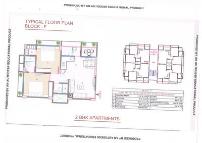 Image of 1080 Sq.ft 2 BHK Apartment / Flat for sale in Shree Sahajanand Helenium, Chandkheda, Ahmedabad for Rs. 6100000