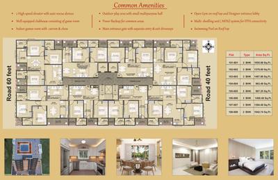 Image of 1467 Sq.ft 3 BHK Apartment / Flat for sale in HT Livasha, Jagatpura, Jaipur for Rs. 5868000