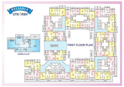Image of 411 Sq.ft 1 RK Apartment / Flat for sale in Reliable Utkarsh, Nalasopara East, Nala Sopara for Rs. 2750000