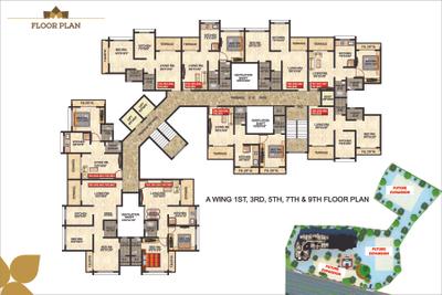 Image of 680 Sq.ft 1 BHK Apartment / Flat for sale in Balaji Ambar Vaastu, Badlapur East, Badlapur for Rs. 2400000