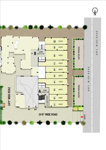 Image of 1143 Sq.ft 2 BHK Apartment / Flat for sale in Vrundavan Shyam Elegance, Jodhpur, Ahmedabad for Rs. 6400000
